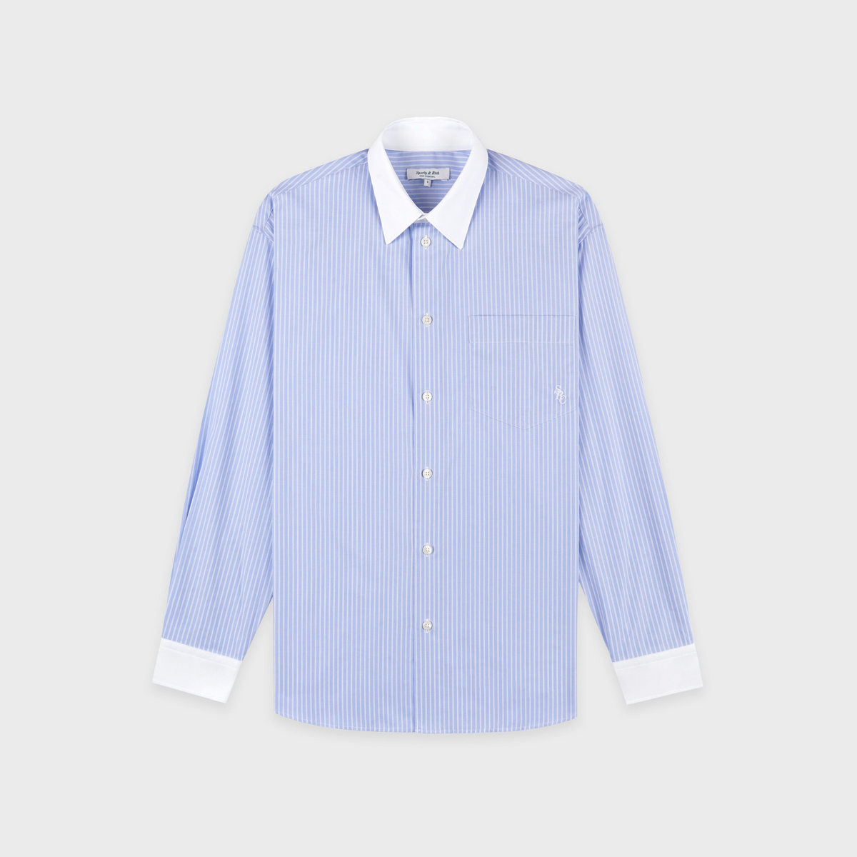 SRC Oversized Shirt - Light Blue Stripe