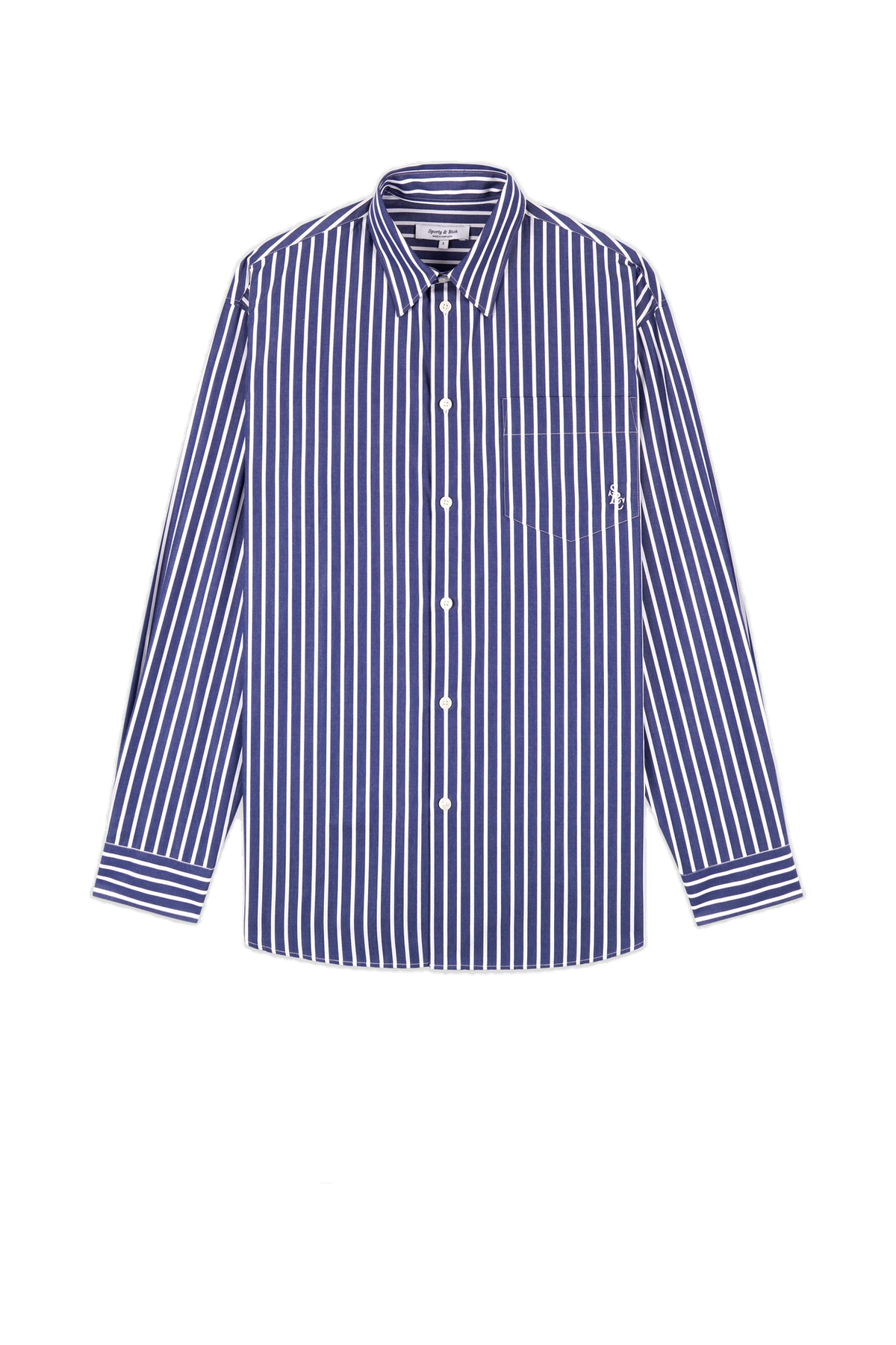 SRC Oversized Shirt - Navy Stripe