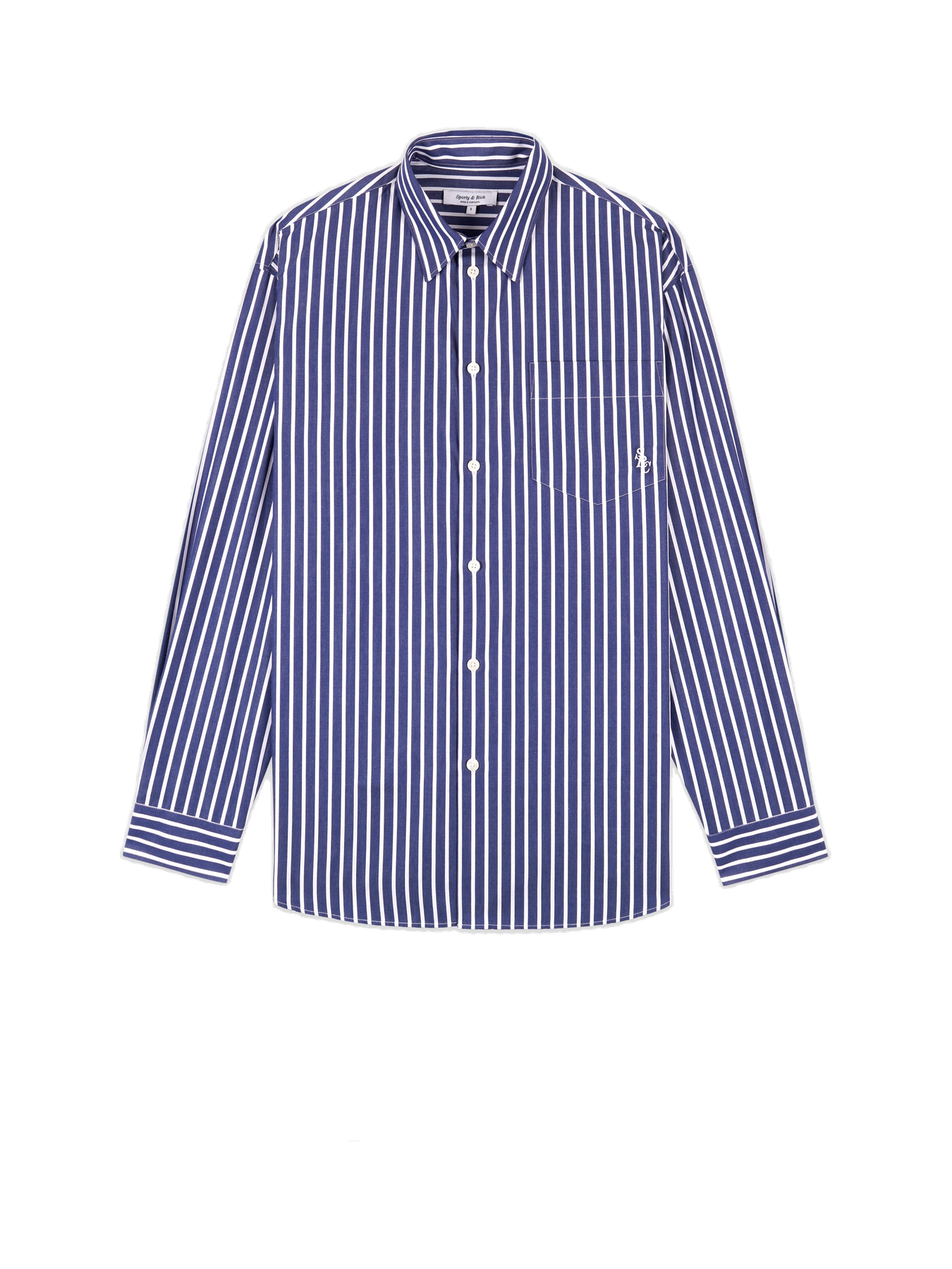 SRC Oversized Shirt - Navy Stripe