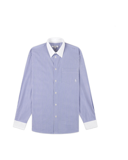 SRC Oversized Shirt - Navy Stripe