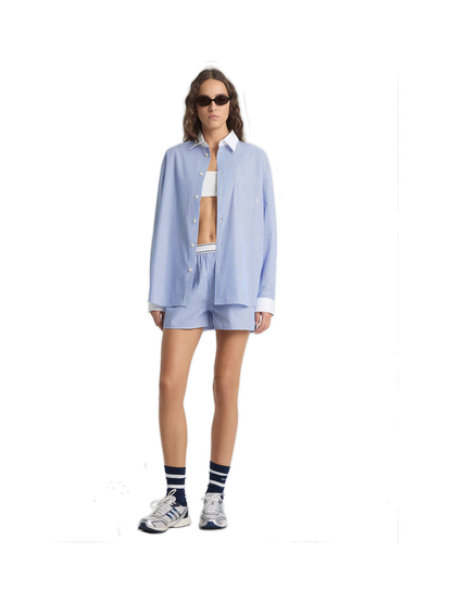 SRC Oversized Shirt - Navy Stripe