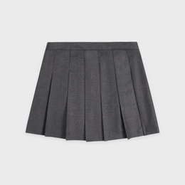 SRC Wool School Skirt - Dark Grey/Ecru