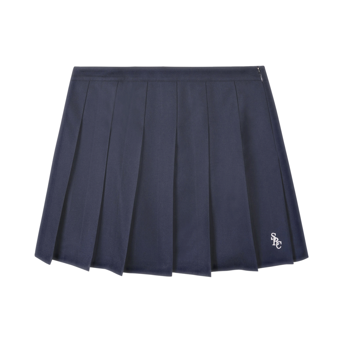 SRC Wool School Skirt - Navy/Ecru