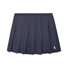 SRC Wool School Skirt - Navy/Ecru