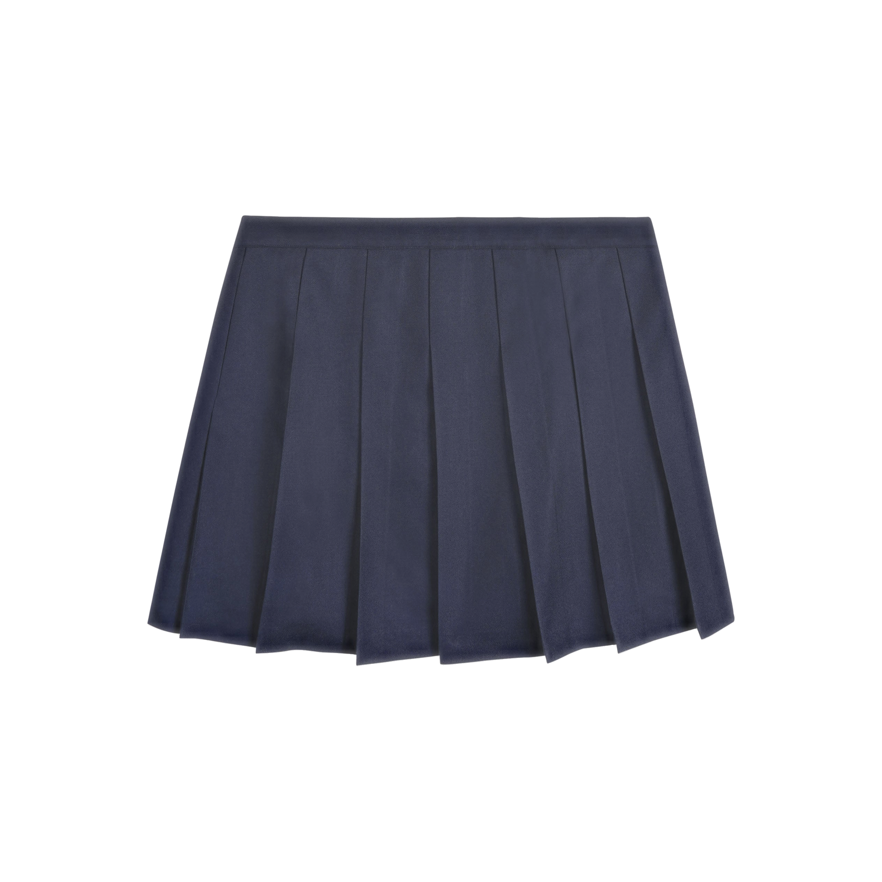 SRC Wool School Skirt - Navy/Ecru