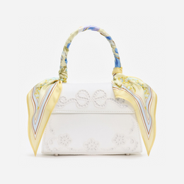 Cream Linen Yellow Floral Mini Bag