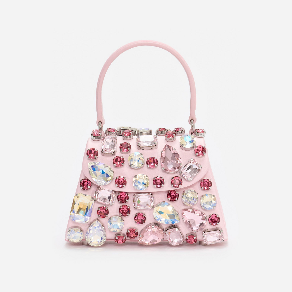 Pink Multi Crystal Mini Bag