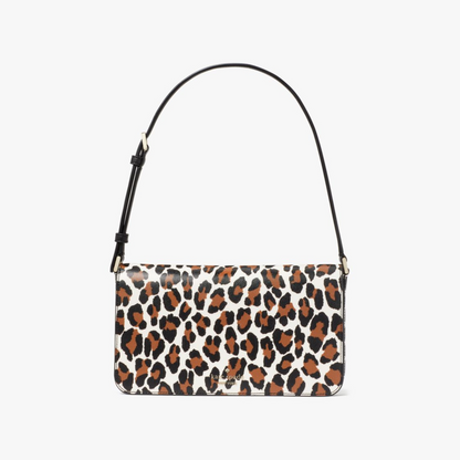 Staci Spotted Animal Printed Medium Flap Shoulder Bag