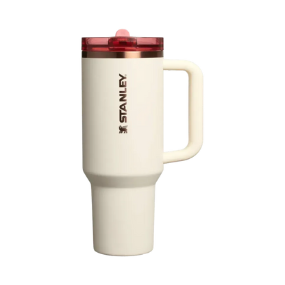 Stanley The Quencher ProTour Flip Straw Tumbler | 40 OZ Cream Rose Gold