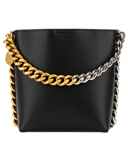 STELLA MCCARTNEY Black Frayme Bucket Bag