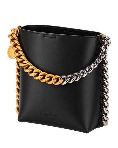 STELLA MCCARTNEY Black Frayme Bucket Bag