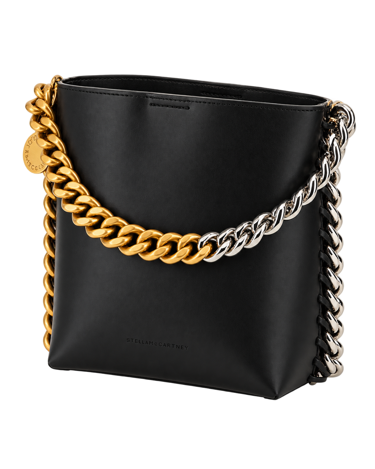 STELLA MCCARTNEY Black Frayme Bucket Bag