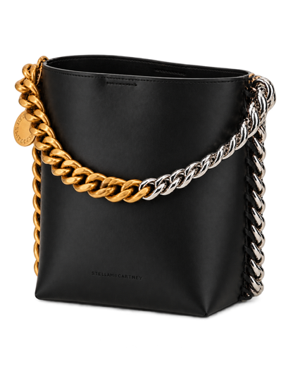 STELLA MCCARTNEY Black Frayme Bucket Bag
