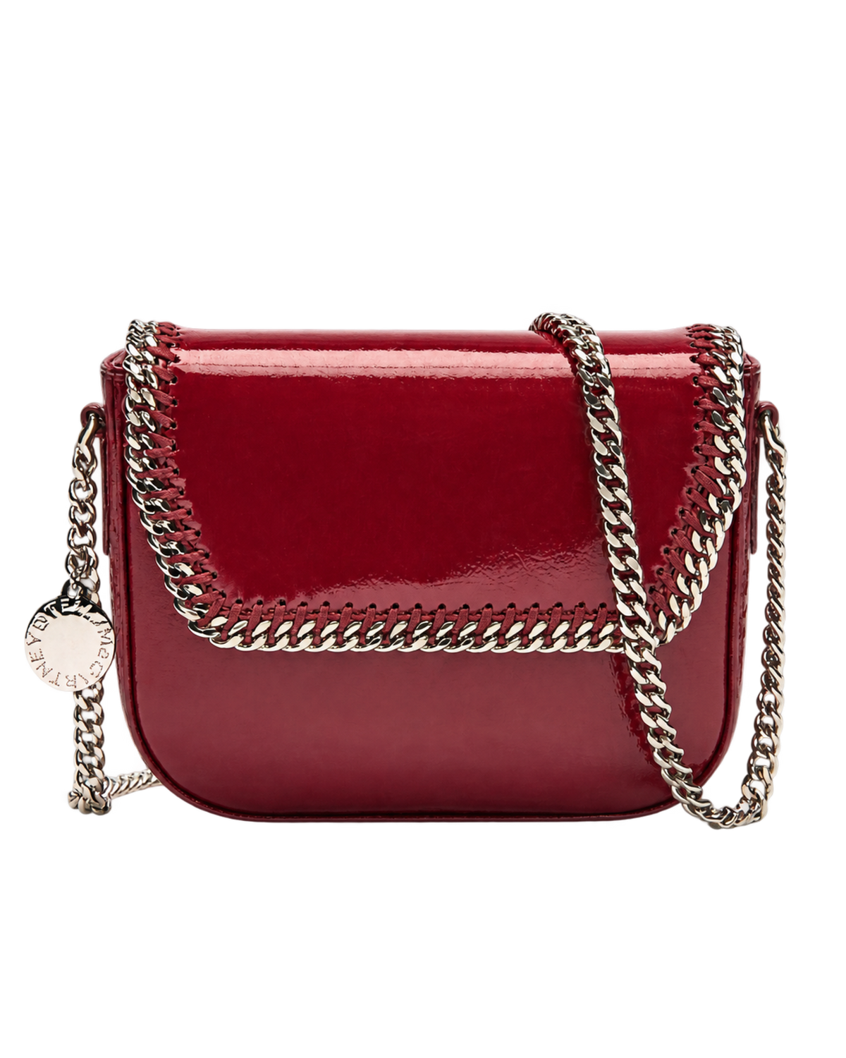STELLA MCCARTNEY Falabella Patent Flap Crossbody Bag