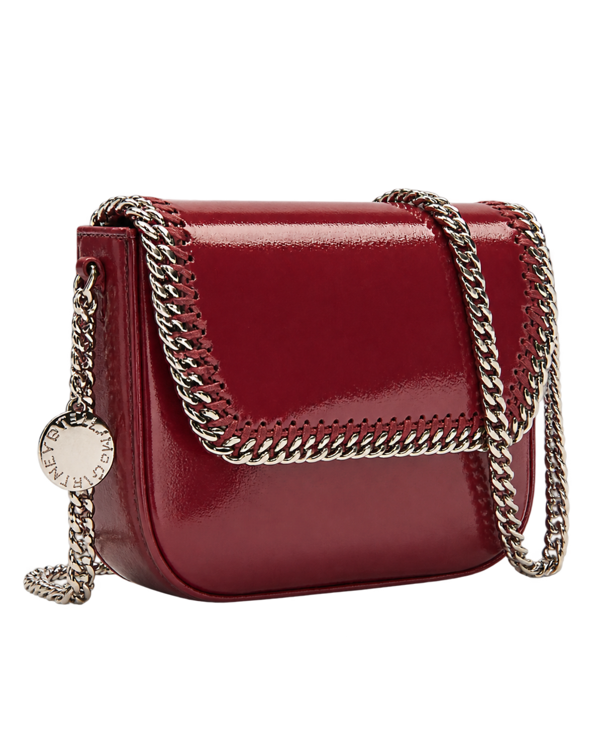 STELLA MCCARTNEY Falabella Patent Flap Crossbody Bag