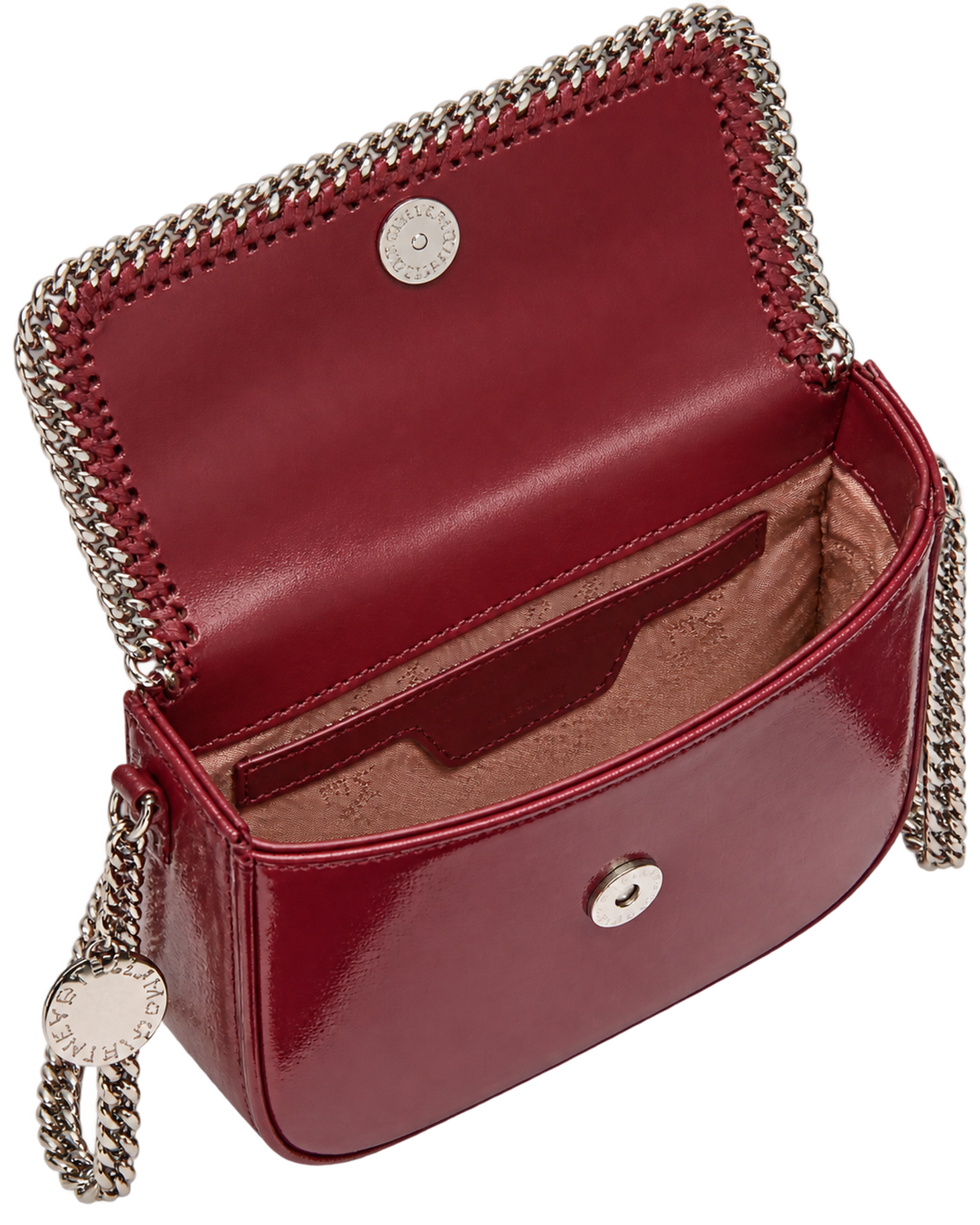 STELLA MCCARTNEY Falabella Patent Flap Crossbody Bag
