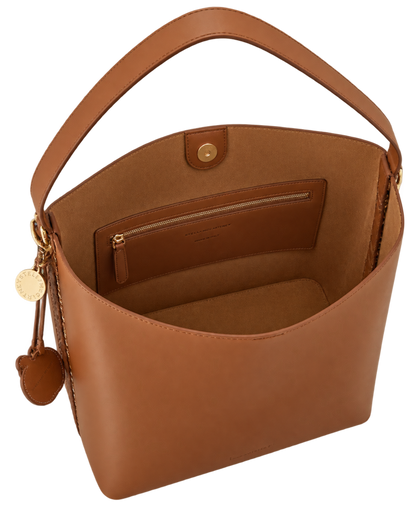 Stella McCartney Frayme laced smooth faux leather tote bag