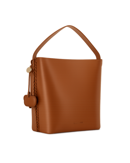Stella McCartney Frayme laced smooth faux leather tote bag