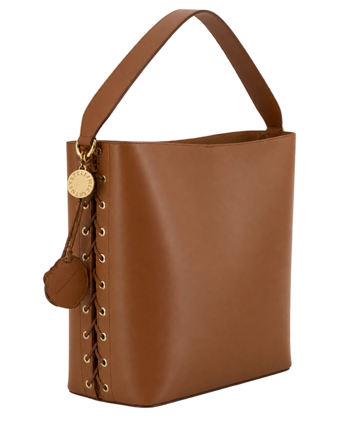 Stella McCartney Frayme laced smooth faux leather tote bag