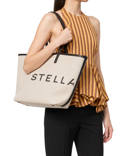Stella McCartney logo-print cotton tote bag