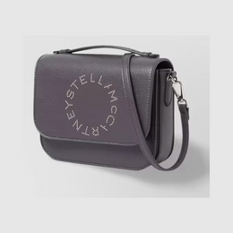 STELLA MCCARTNEY Studded Logo Flap Top Handle Bag