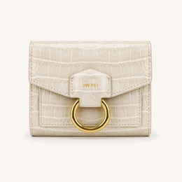 Stella Wallet - Ivory Croc