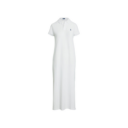 Stretch Cotton Sleeveless Polo Dress