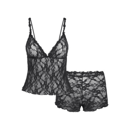 Stretch Lace Triangle Cami and Short Set