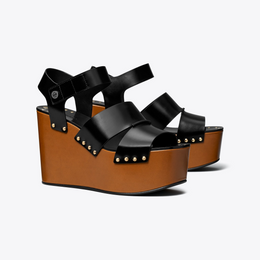 Studded Platform Wedge