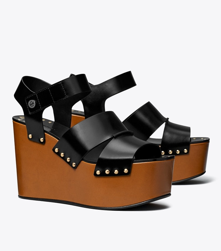 STUDDED PLATFORM WEDGE