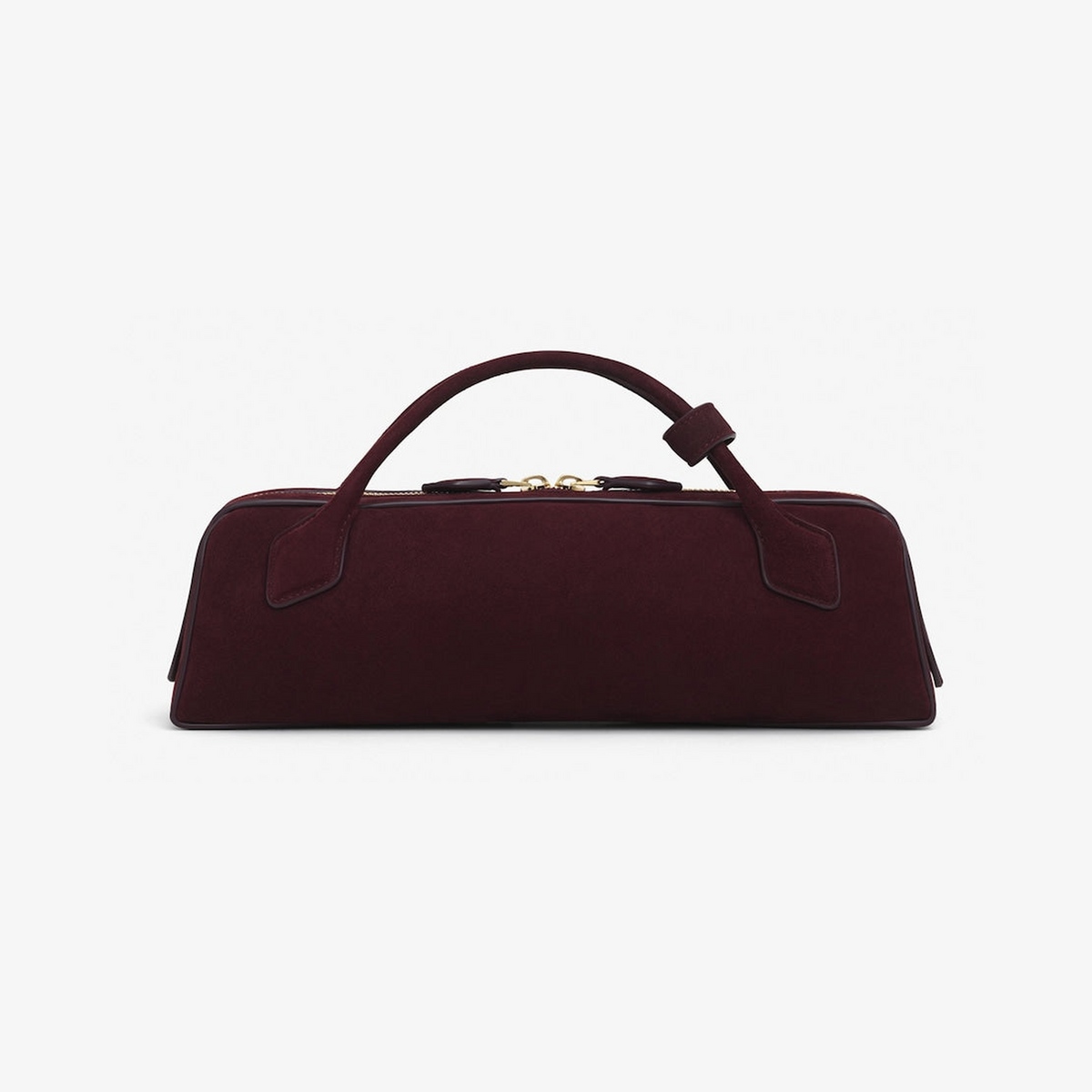Suede Le Teckel Top-Handle Bag