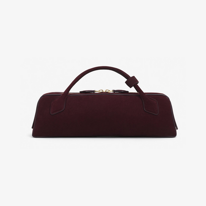 Suede Le Teckel Top-Handle Bag