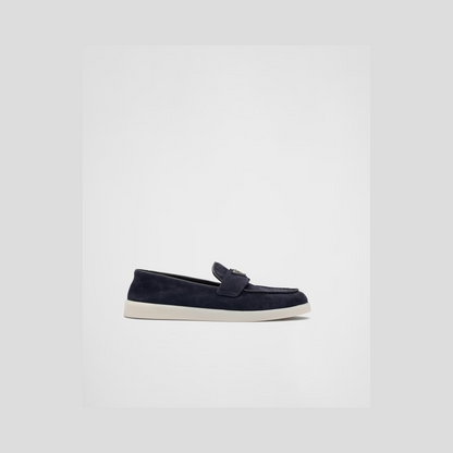 Suede leather loafers
