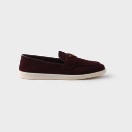Suede leather loafers