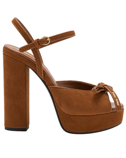 Suede platform sandals