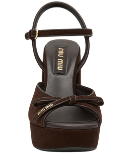 Suede platform sandals