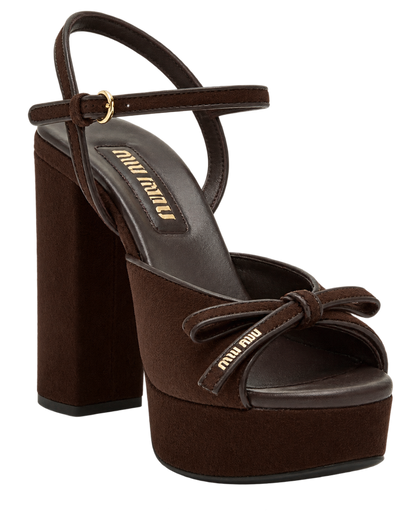Suede platform sandals