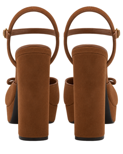 Suede platform sandals