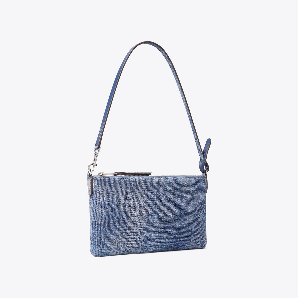 Suede Print Denim Pochette