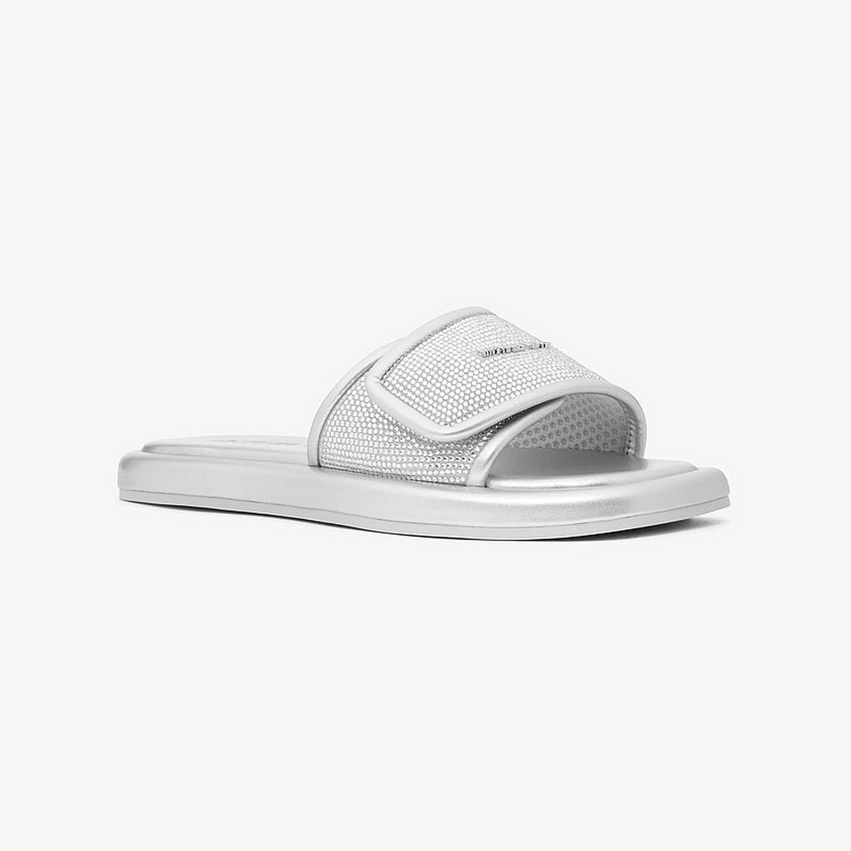 Suki Embellished Metallic Slide Sandal