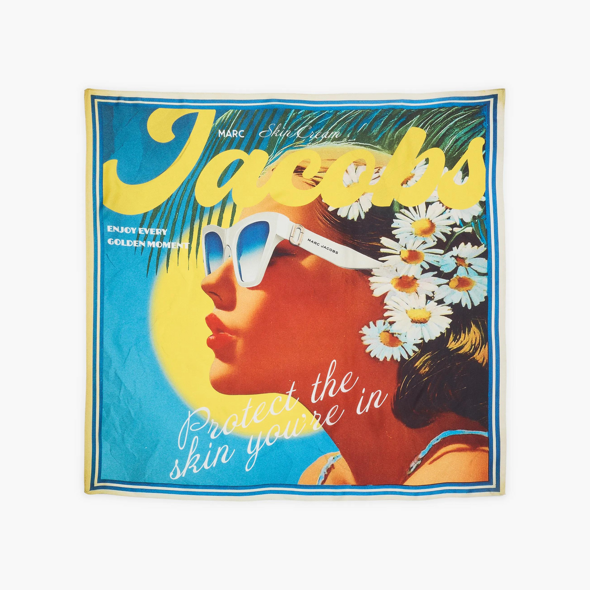 Sun Poster Silk Scarf