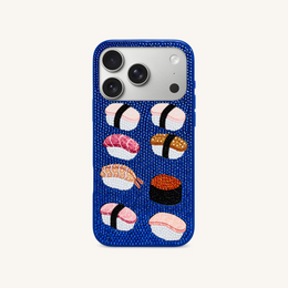 Sushi Phone Case - Multicolor Blue