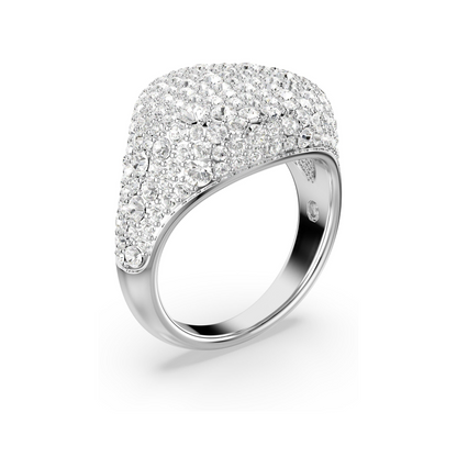 Sublima Cocktail Ring, White, Rhodium Plated