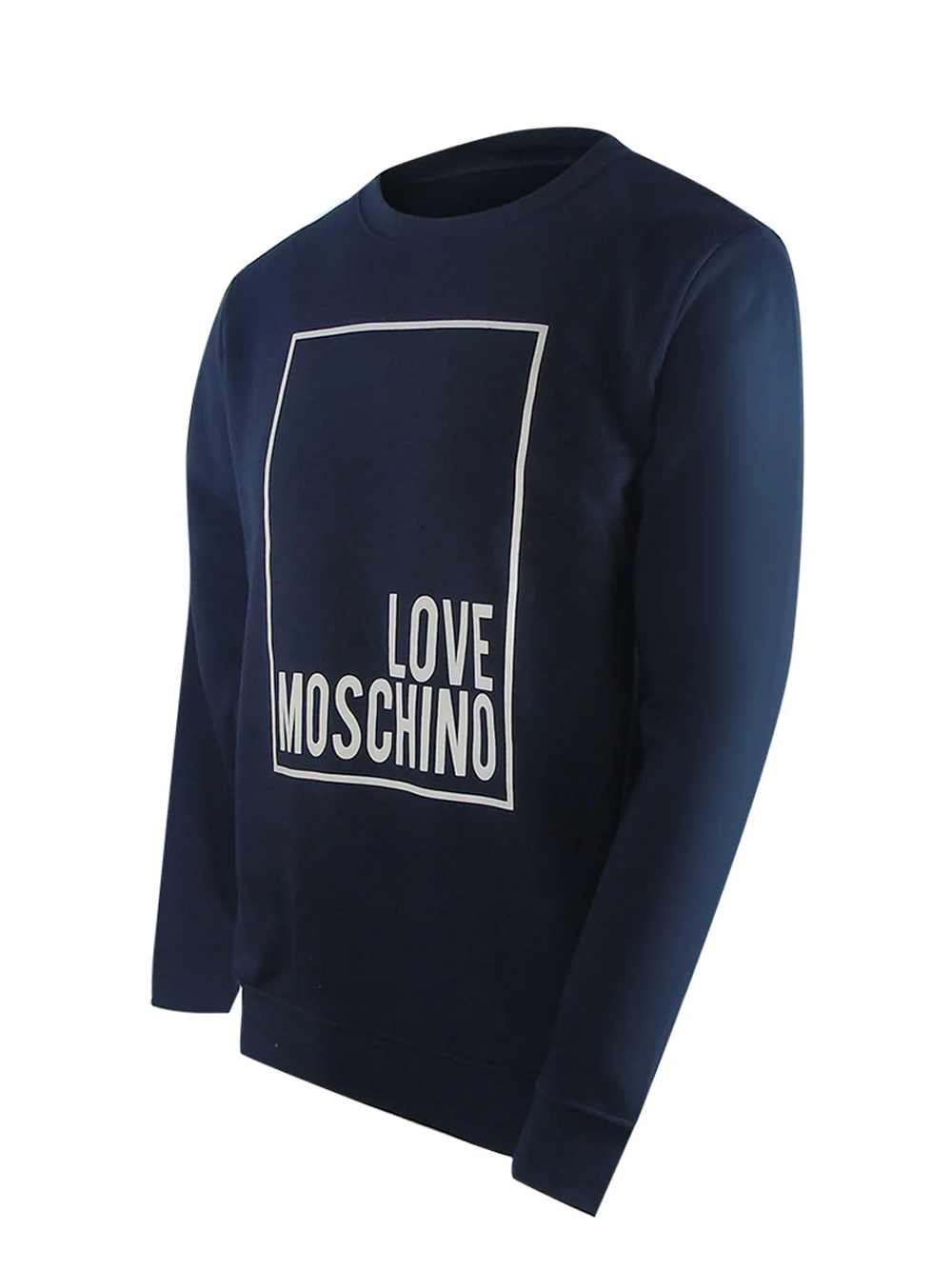 Love Moschino Box Logo Navy Sweatshirt