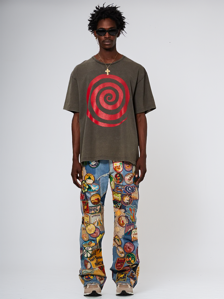 Gallery Dept Lost T-Shirt in Faded Black