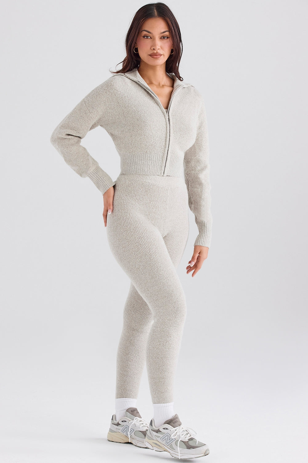 Opal ribbed knit leggings