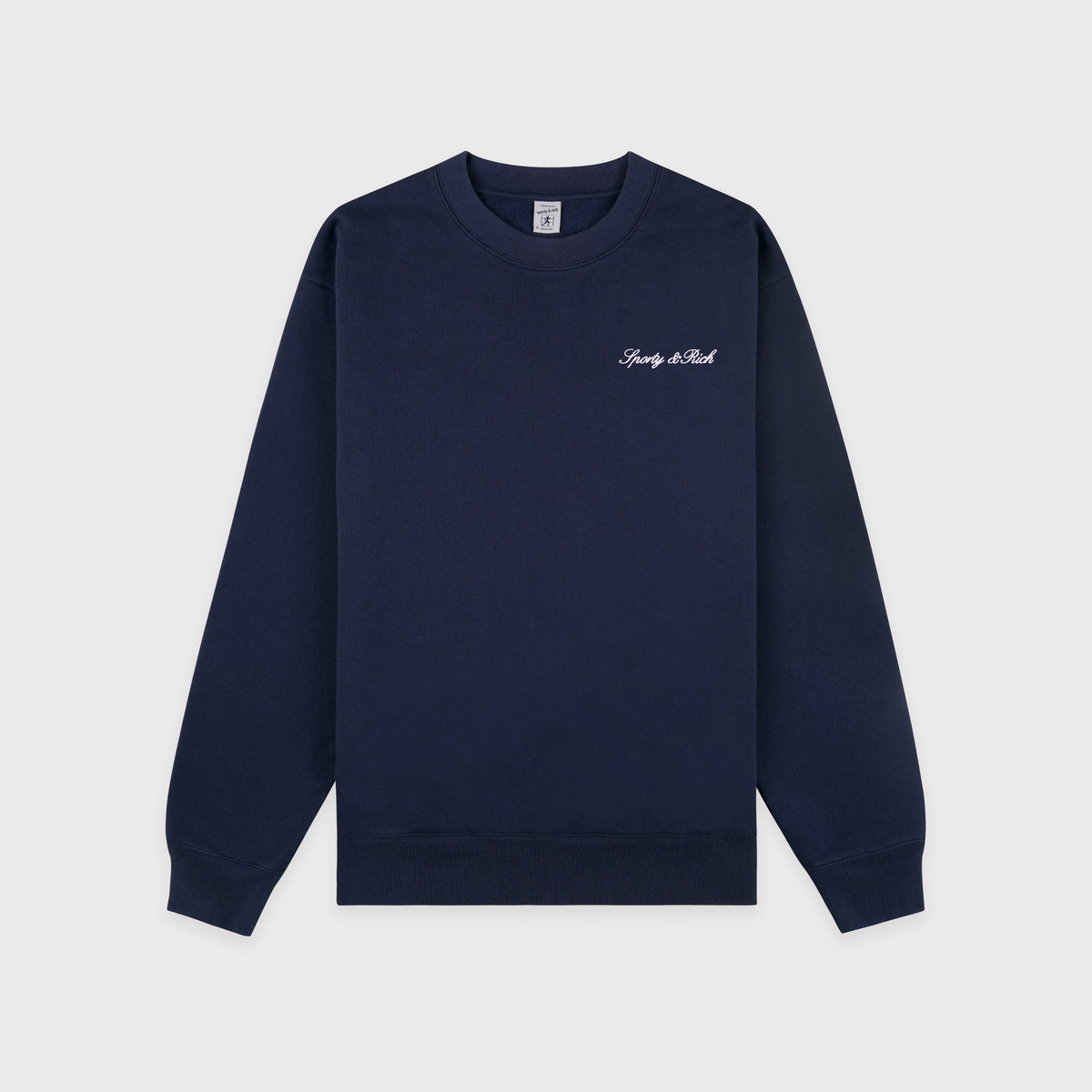 Syracuse Embroidered Crewneck - Navy/White