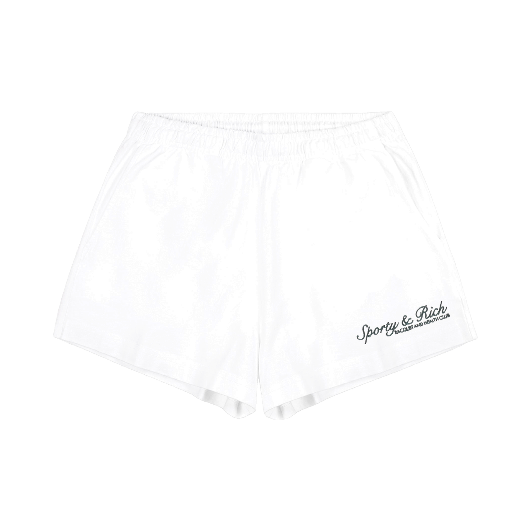 Syracuse Embroidered Disco Short - White