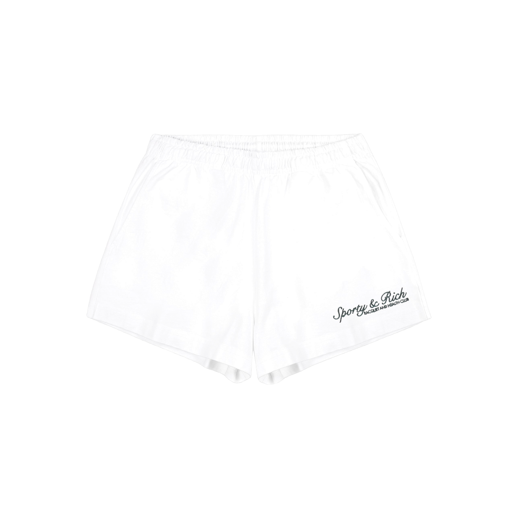 Syracuse Embroidered Disco Short - White