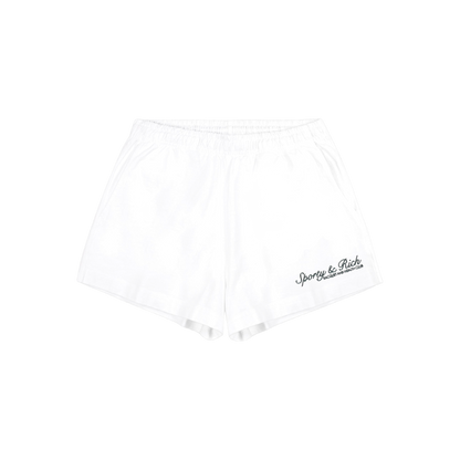 Syracuse Embroidered Disco Short - White